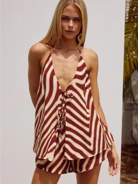Octavia Top & Short set - Montie choc